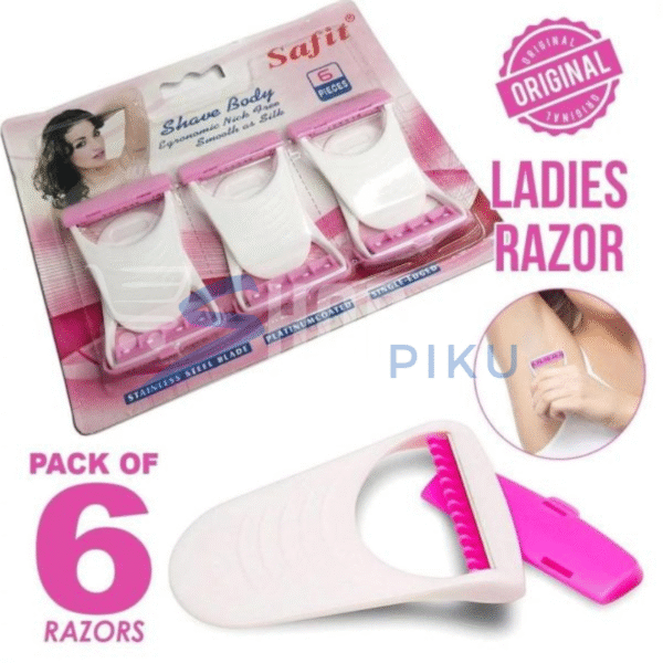 6 Pcs Ladies Womens Girls Shaver Trimmer Bikini Razor Soft