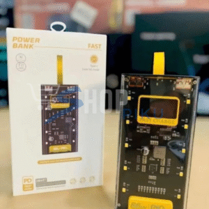 20000mah Pd Power Bank With A Transparent Body And Side Leds