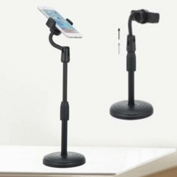 Multifunction Mobile Tripod Stand Mini Tripod Stand Mobile Holder Adjustable Height & Angle Phone Holder - Image 7
