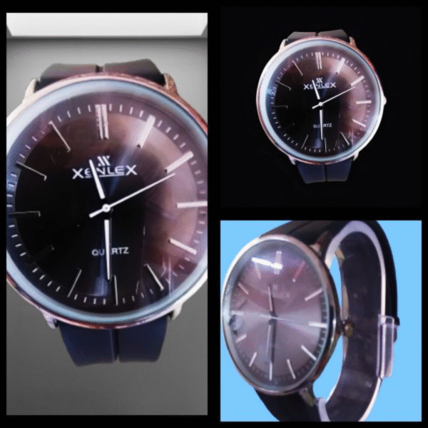 Modern Edge Black Silicone Strap Watch – Sleek, Durable, And Timeless - Image 4