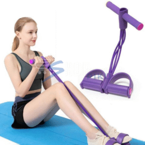 Foot Pedal Resistance Band Elastic Sit-up Pull Rope Yoga Fitness Gym – Elastic Pull Ropes Tummy Trimmer