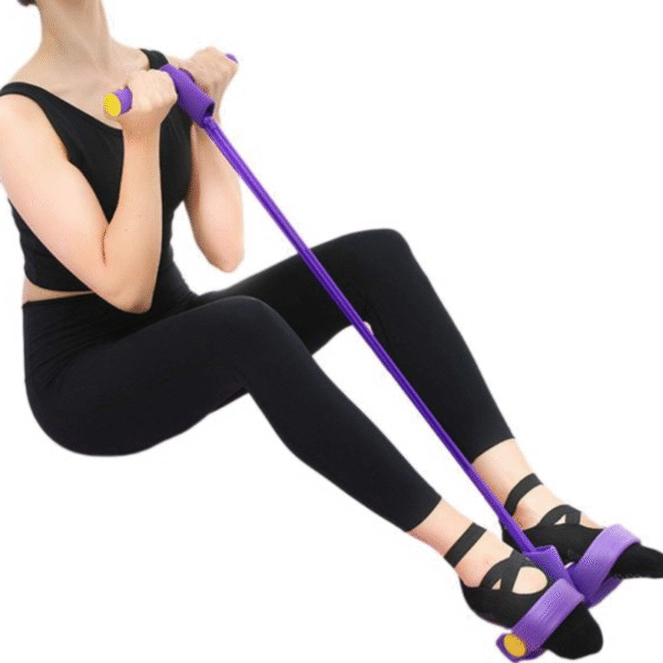Foot Pedal Resistance Band Elastic Sit-up Pull Rope Yoga Fitness Gym – Elastic Pull Ropes Tummy Trimmer - Image 9