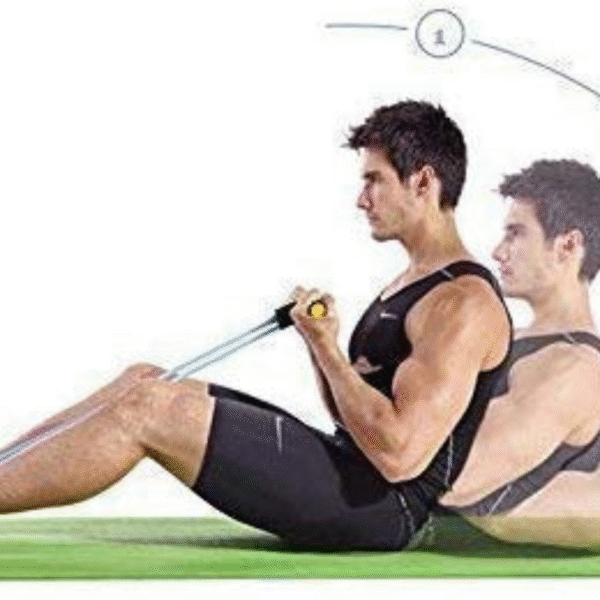 Foot Pedal Resistance Band Elastic Sit-up Pull Rope Yoga Fitness Gym – Elastic Pull Ropes Tummy Trimmer - Image 4