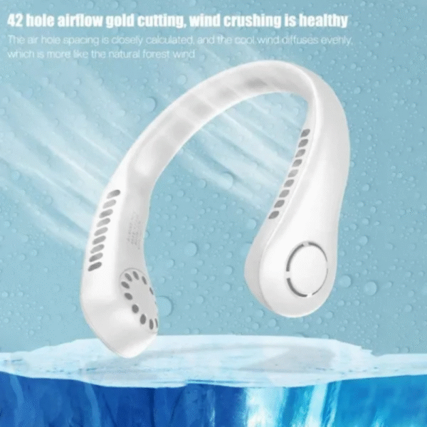 Mini Neck Portable No Bladeless Hanging Neck Rechargeable Air Cooler Mini Summer Sport Fan - Image 4