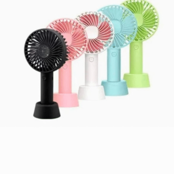 Portable Usb Rechargeable Fan | Handheld 3 Speed Strong Wind Electric Small Mini Cooling Fan - Image 7