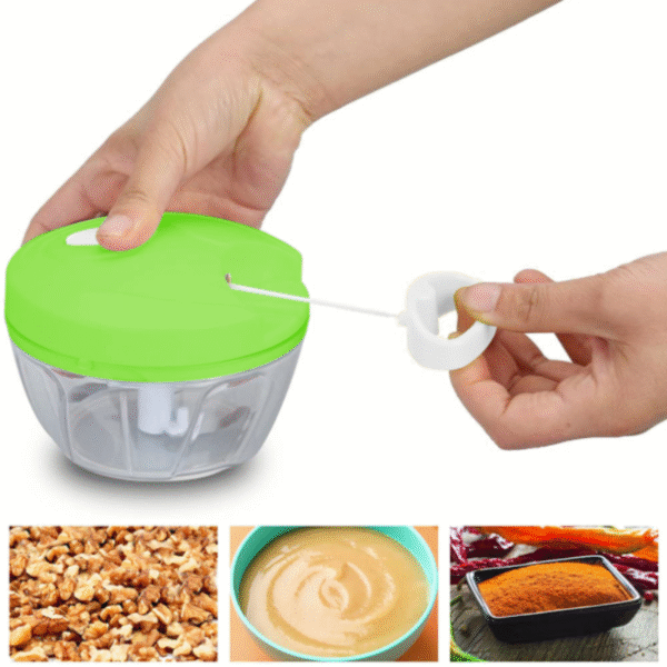 Speedy Chopper Manual Food Chopper For Vegetable| Fruits Nuts| Onions Chopper Hand Pull Mincer Blender Mixer Food Processor - Image 2