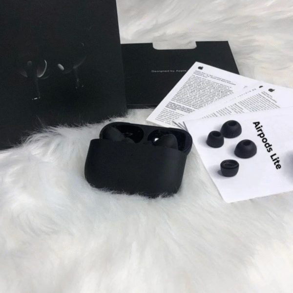 Apple Airpods Black Lite Edition (2nd Generation) With Active Noise Cancellation – Seamless Wireless Audio - Image 2
