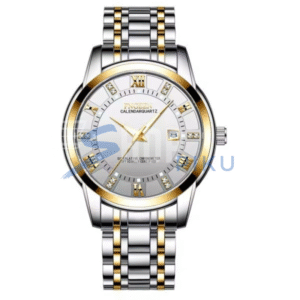 Fngeen Men’s Calendar Fashion Casual Business Watch – Waterproof Explosion Model – Stainless Steel Watch For Men – Quartz Watch – With Box