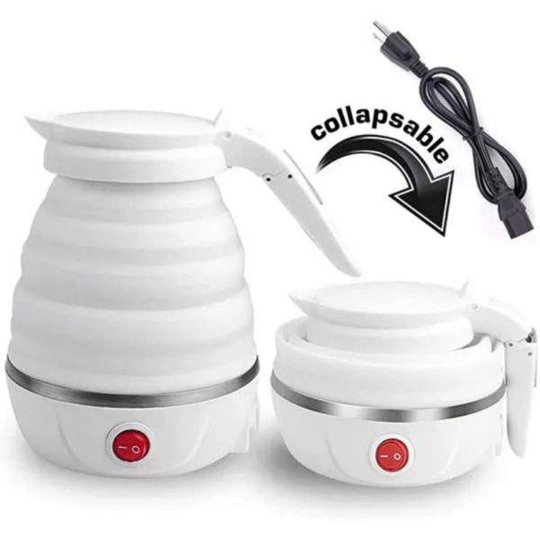 Fast Water Boiling 600 Ml Portable Kettle Travel Kettle Foods Boils Quickly Silicone Small Collapsible Foldable Electric Sports Bottle - Image 6