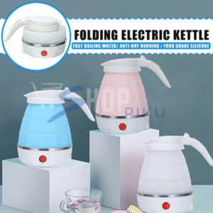 Fast Water Boiling 600 Ml Portable Kettle Travel Kettle Foods Boils Quickly Silicone Small Collapsible Foldable Electric Sports Bottle