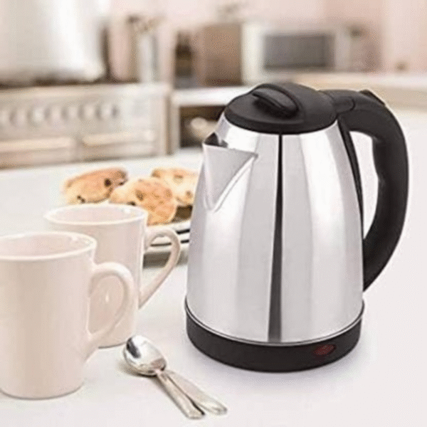 Premium Quality Stainless Steel Electric Kettle 2.0 Liter (silver) - Image 2