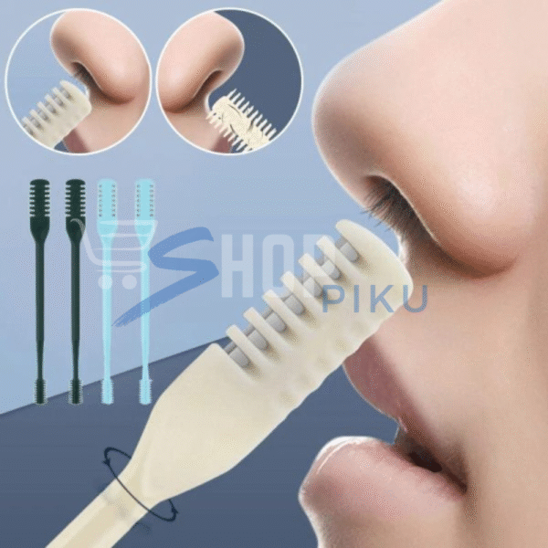 02 Pcs Nose Hair Cutter, 360 Degree Rotating Nose Tweezers – Multi-functional Nose Hair Trimmer Tool For Travel, Picnic, Dating Portable Ear Pick