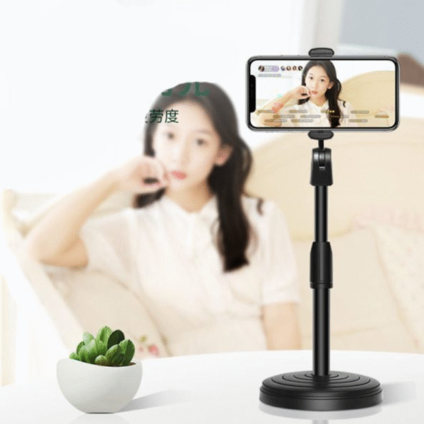 Multifunction Mobile Tripod Stand Mini Tripod Stand Mobile Holder Adjustable Height & Angle Phone Holder - Image 3