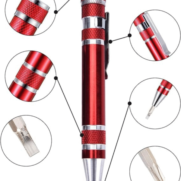8 In 1 Screwdrivers Tool Pen | Precision Pocket Screwdriver Set Mini Gadgets Repair Tool Mini Pen Screwdriver Set Multi-function Magnetic Screwdriver Kit - Image 5