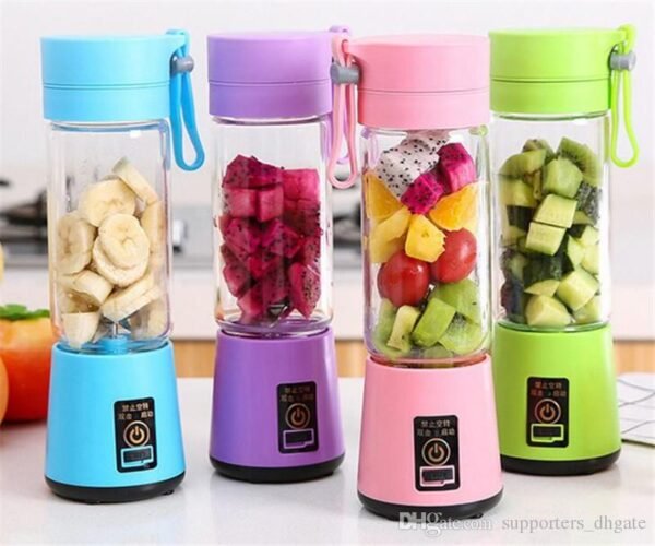 Juicer Portable Outdoor Juicing Cup Home Mini Cordless Crushed Ice Machine Usb Charging Fruit Vegetable Blender - Image 5