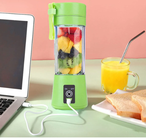 Juicer Portable Outdoor Juicing Cup Home Mini Cordless Crushed Ice Machine Usb Charging Fruit Vegetable Blender - Image 2